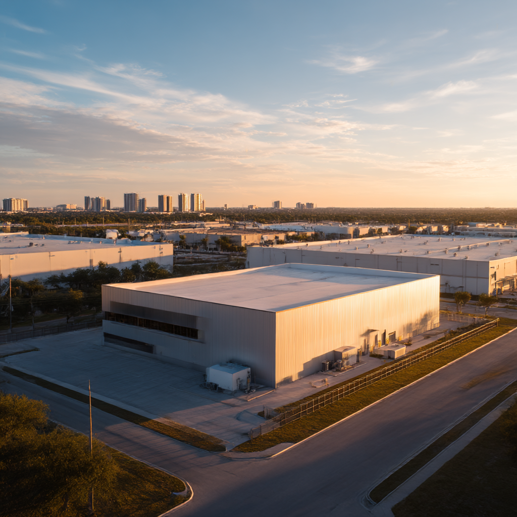 Executives reviewing infrastructure site plans